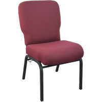 Flash Furniture PCRCB-104 Advantage Signature Elite Maroon Church Chair - 20 in. Wide